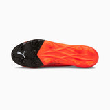 Souliers de soccer Puma Ultra 1.1 FG orange et noir semelle