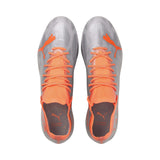 Puma Ultra 1.4 FG/AG chaussures de soccer diamond silver neon citrus empeigne