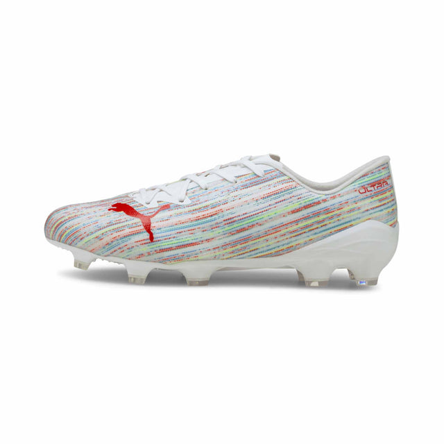 Puma Ultra 2.2 FG/AG chaussures de soccer à crampons Puma White/Red Blast