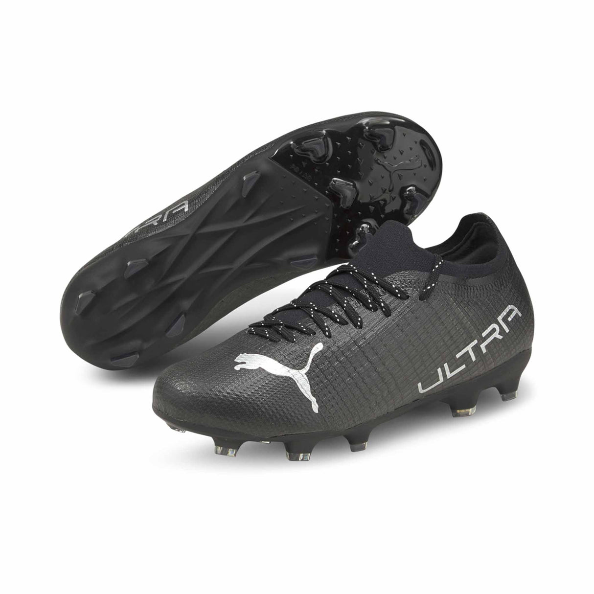 Puma Ultra 2.3 FG junior chaussures de soccer à crampons pour enfants - Puma Black / Silver Asphalt