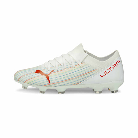 Puma Ultra 3.2 FG/AG Chaussure de soccer à crampons Puma White/Red Blast