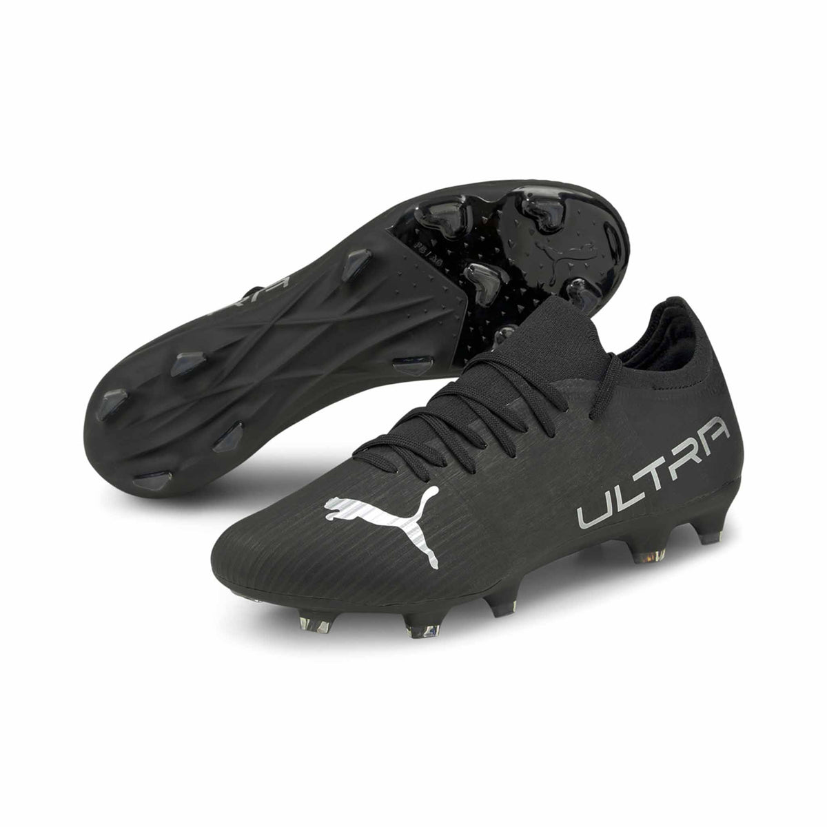 Puma Ultra 3.3 FG/AG chaussures de soccer pour adulte - Puma Black / Silver Asphalt - paire