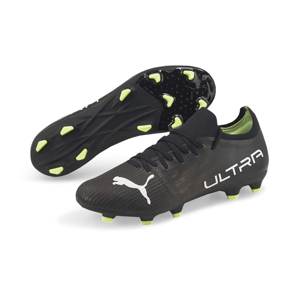 Puma Ultra 3.4 FG/AG chaussures de soccer adulte noir blanc paire