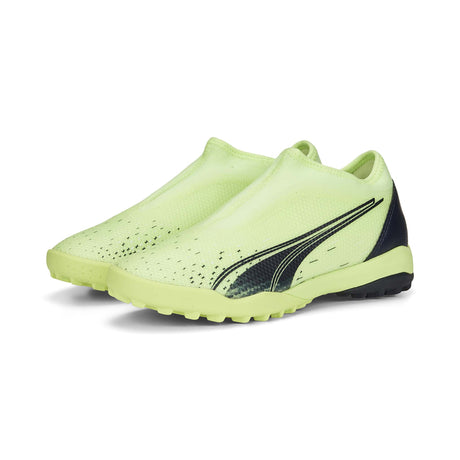 Souliers de soccer Puma Ultra Match Laceless TT turf junior fizzy light parisian night paire