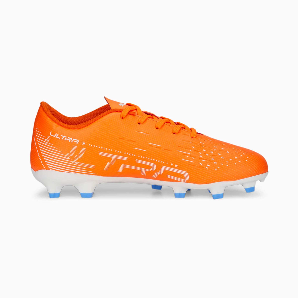 Puma Ultra Play FG/AG souliers soccer crampons enfant lateral- ultra orange
