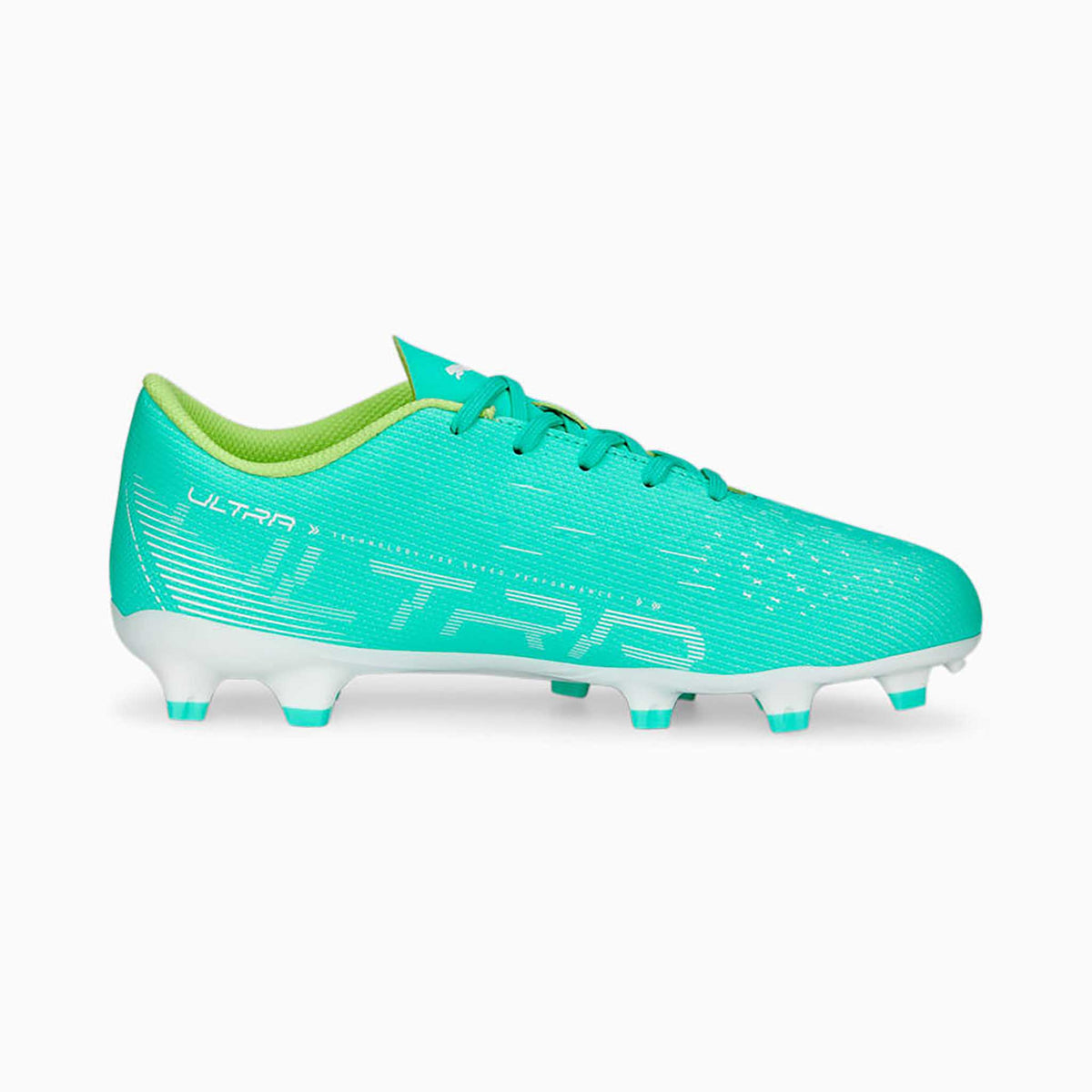 Puma Ultra Play FG/AG souliers soccer crampons enfant lateral- electric peppermint
