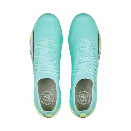Puma Ultra Ultimate FG/AG chaussures de soccer a crampons - Electric Peppermint / Puma White / Fast Yellow
