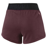 Puma Women's Logo Shorts 3 pour femme bourgogne rv