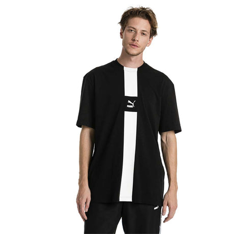 Puma XTG mens t-shirt black white lv1