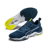 Puma Zone XT Metal chaussures d'entrainement pour homme bleu jaune paire