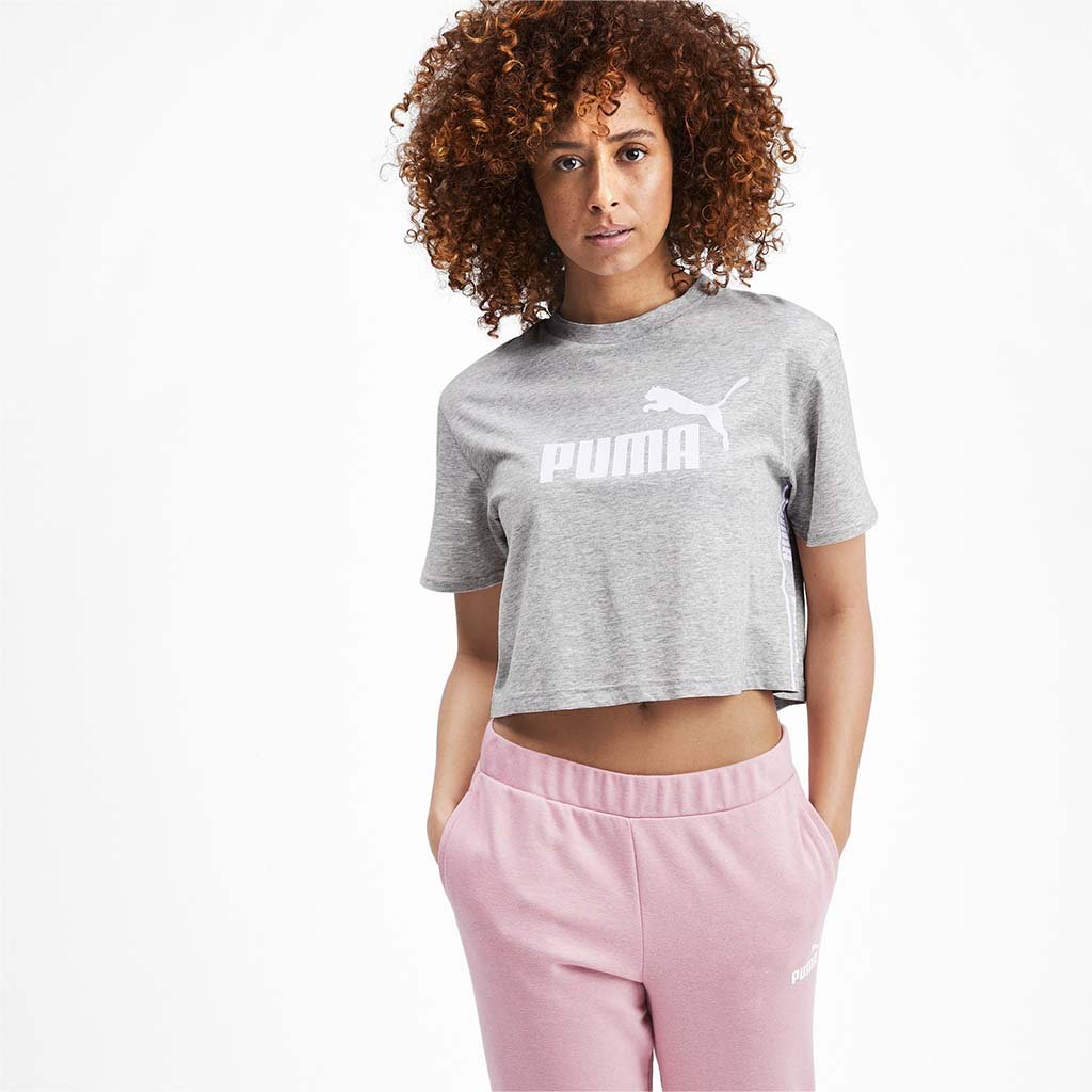 Puma Amplified Women&#39;s Cropped Tee gris lv