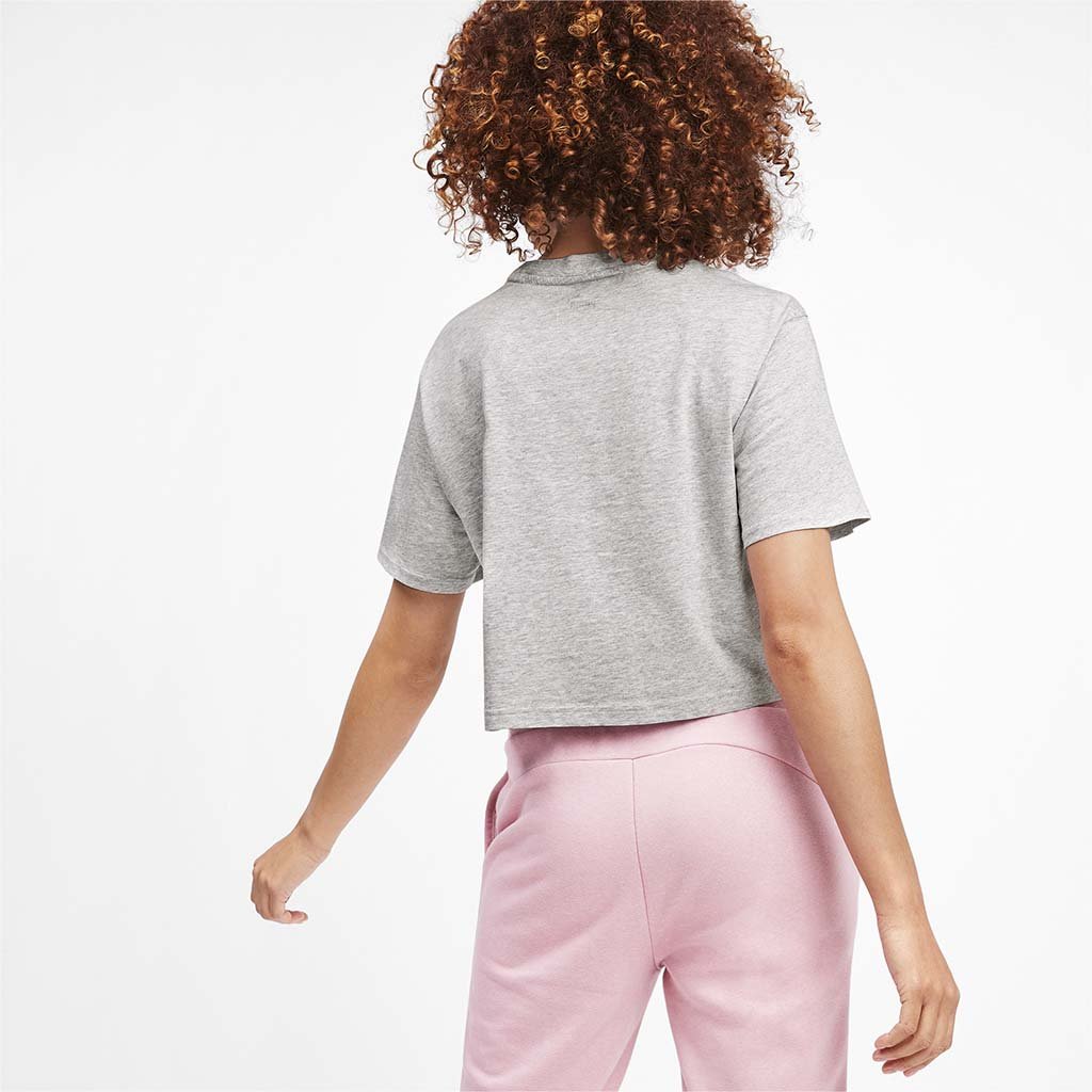 Puma Amplified Women&#39;s Cropped Tee gris lv2