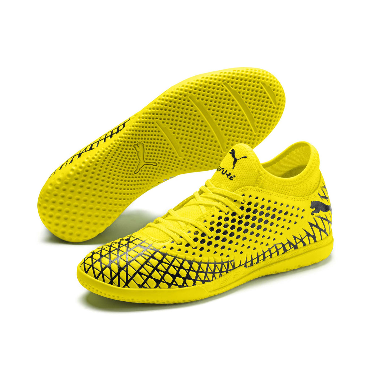 Puma Future 4.4 IT chaussures de soccer interieur jaune noir