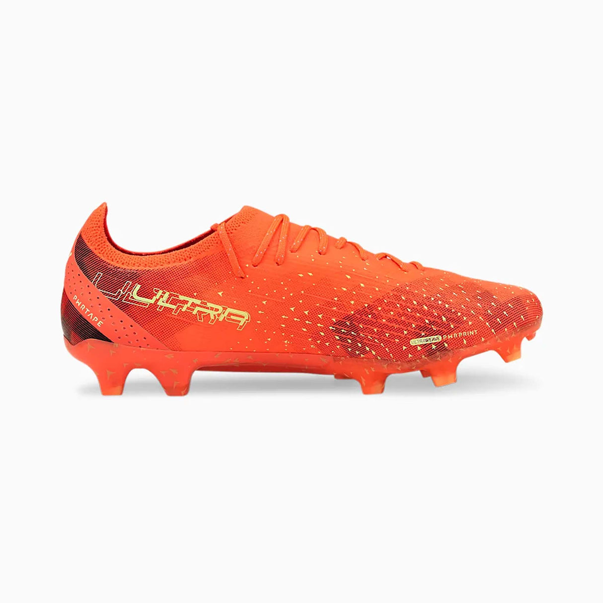 Souliers de soccer Puma Ultra Ultimate FG/AG adulte -fiery coral fizzy light lateral