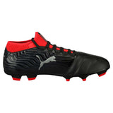 Puma One 18.3 FG chaussure de soccer noir argent rouge sv