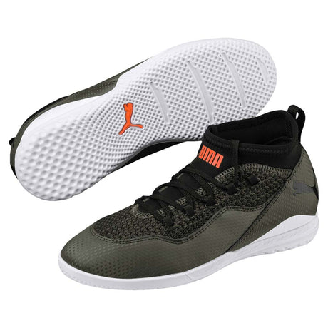 Chaussure de soccer intérieur Puma 365 FF 3 CT Junior futsal vert paire