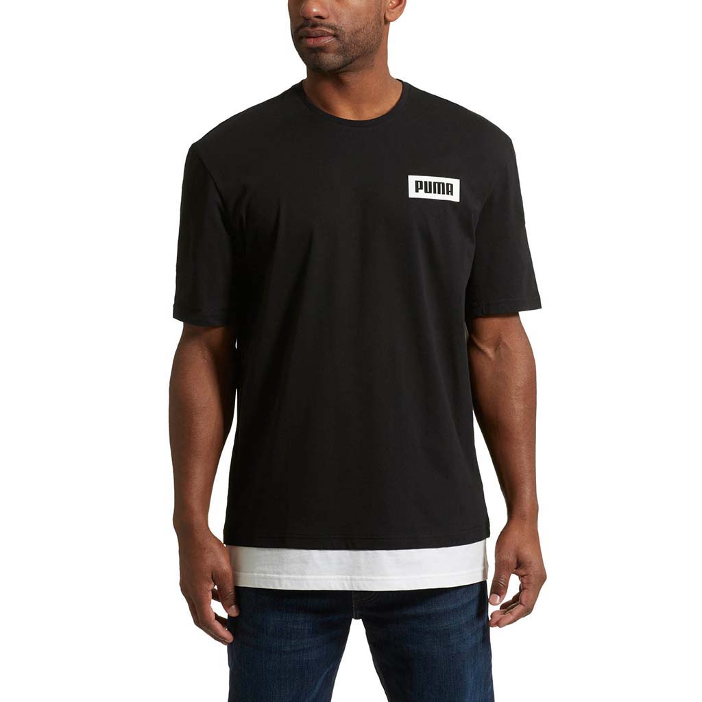 Puma Rebel t-shirt pour homme noir lv1