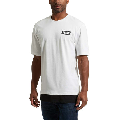 Puma Rebel t-shirt pour homme blanc lv1
