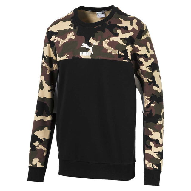 Puma Chandail col rond molletonné Puma Classic Crew Placement pour homme