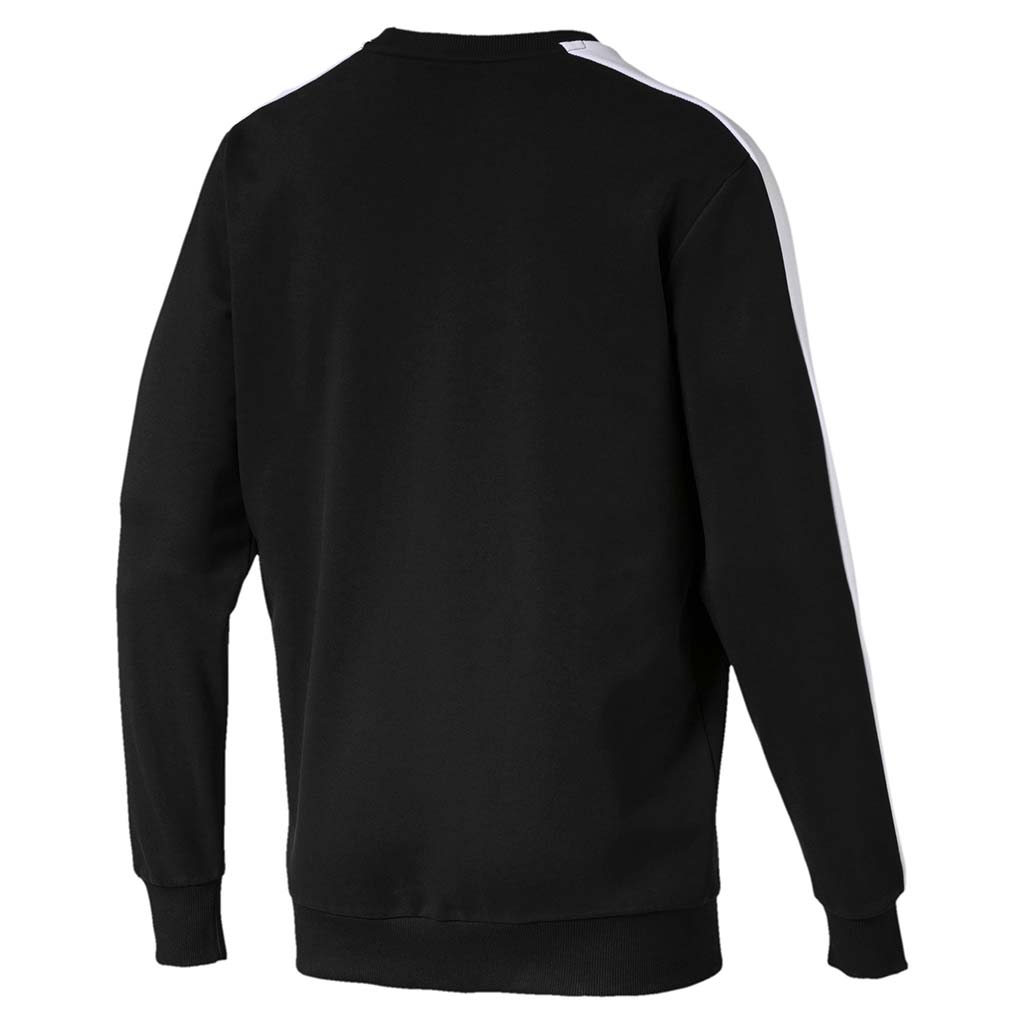 Chandail en molleton Puma Classic T7 Logo Crew noir pour homme rv