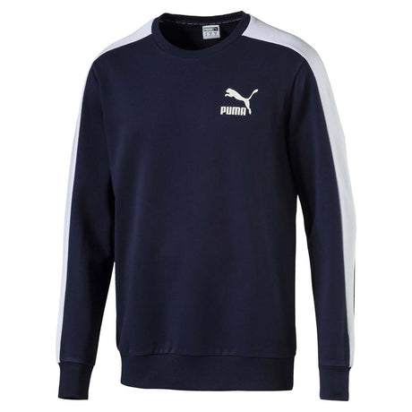 Chandail en molleton Puma Classic T7 Logo Crew bleu pour homme