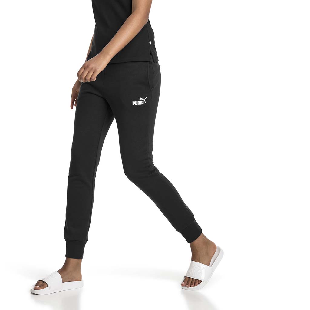 Pantalon de survetement Puma Essential Sweatpants noir pour femme lv2