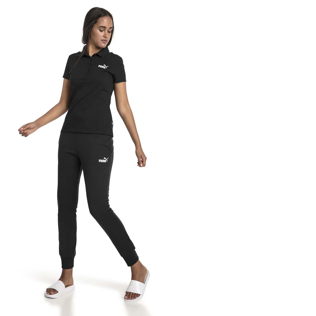 Pantalon de survetement Puma Essential Sweatpants noir pour femme lv1