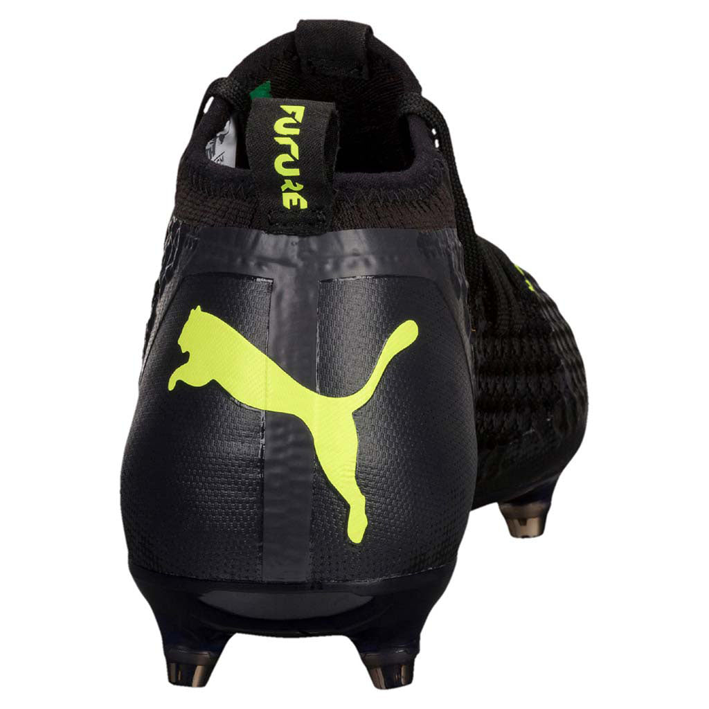 Puma Future 18.2 Netfit FG/AG chaussure de soccer noir jaune rv
