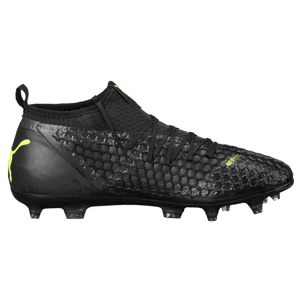 Puma Future 18.2 Netfit FG/AG chaussure de soccer noir jaune lv