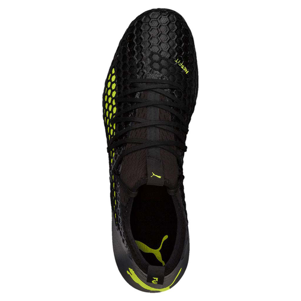 Puma Future 18.2 Netfit FG/AG chaussure de soccer noir jaune uv