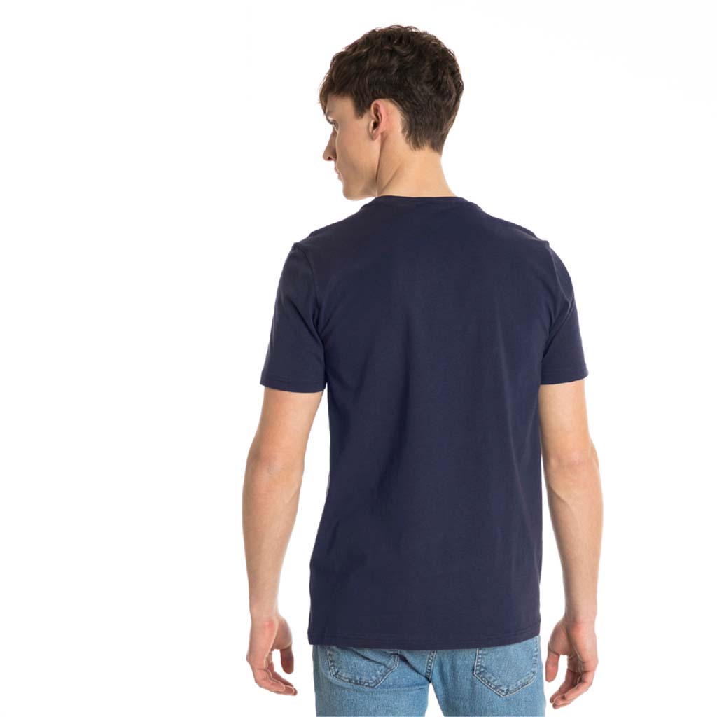 T-shirt Puma Graphic Logo Block Tee bleu lv3
