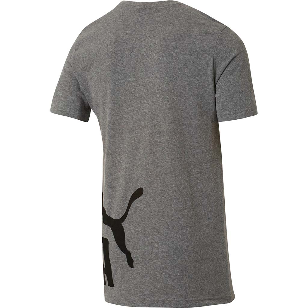 T-shirt Puma No 1 Logo Wrap Tee gris pour homme rv1