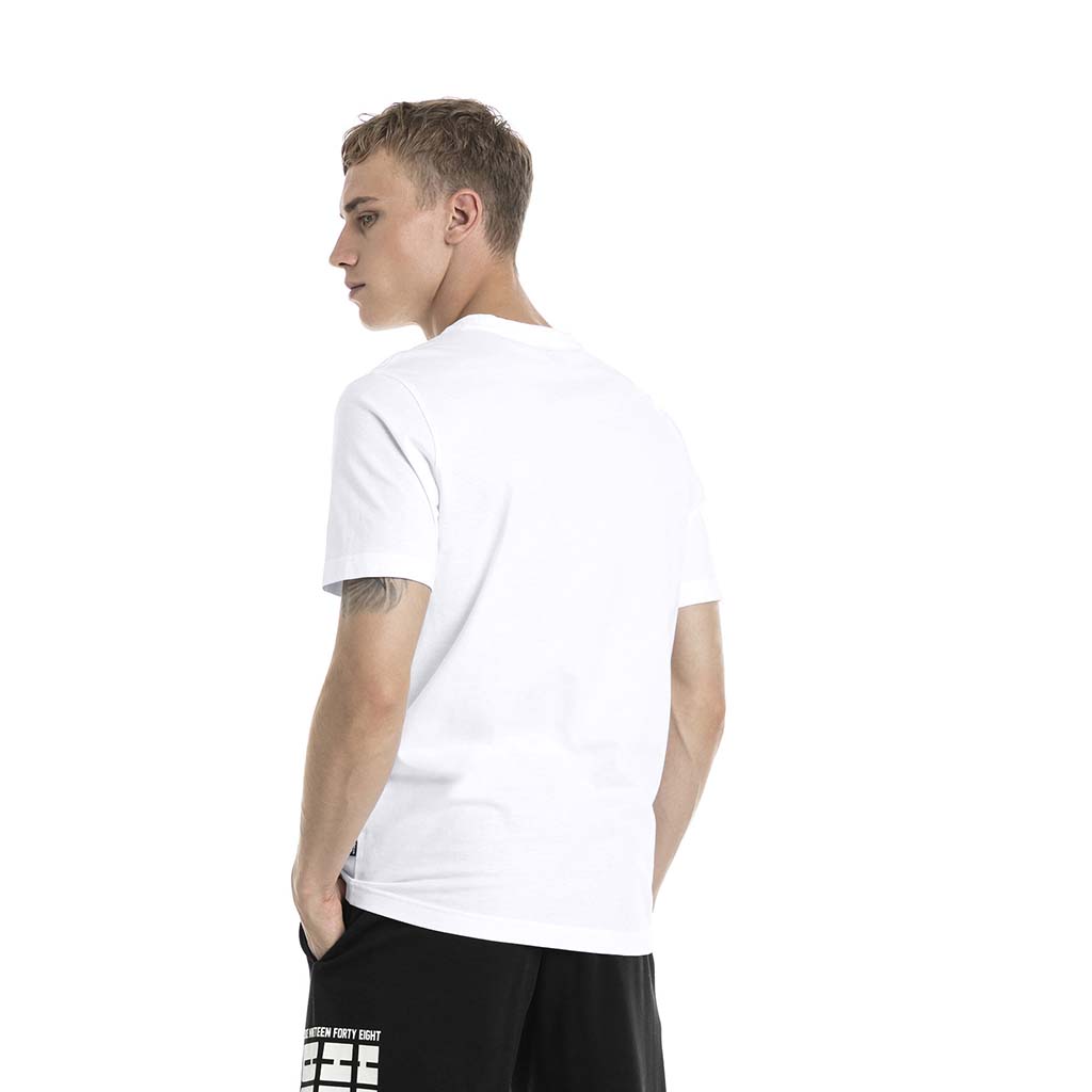 T-shirt manches courtes Puma Rebel Block Basic blanc pour homme rv