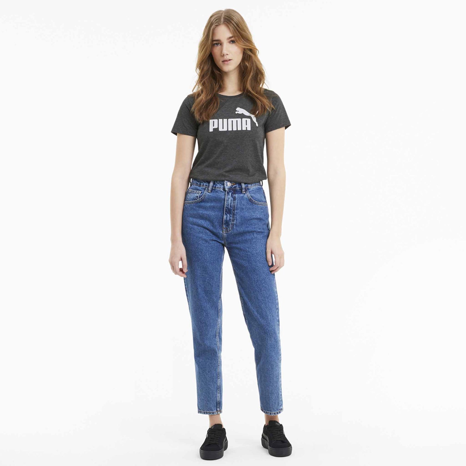 Puma T-shirt Puma Essential chiné à manches courtes pour femme