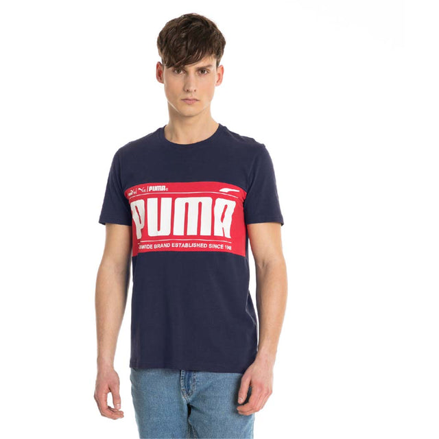 Puma T-shirt Puma Graphic Logo Block Tee pour homme