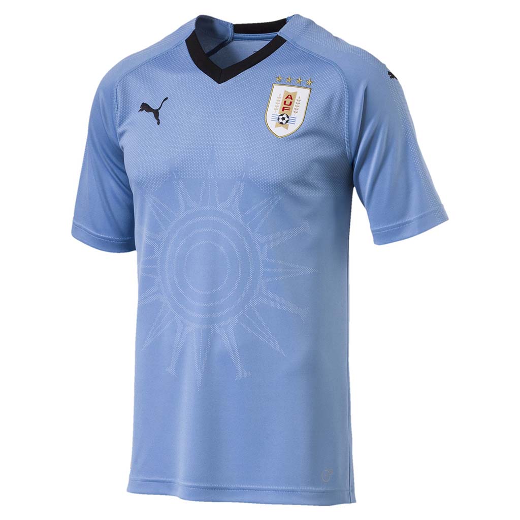 Puma Uruguay domicile maillot de soccer Coupe du Monde 2018