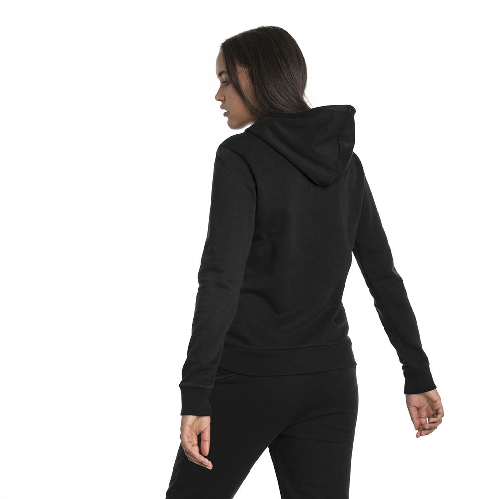 Sweatshirt a capuche Puma Essential Fleece noir pour femme lv2