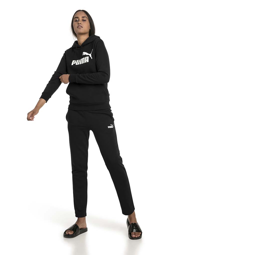 Sweatshirt a capuche Puma Essential Fleece noir pour femme lv3