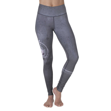 Legging de yoga Rose Buddha Hamsa Chanceux yoga leggings