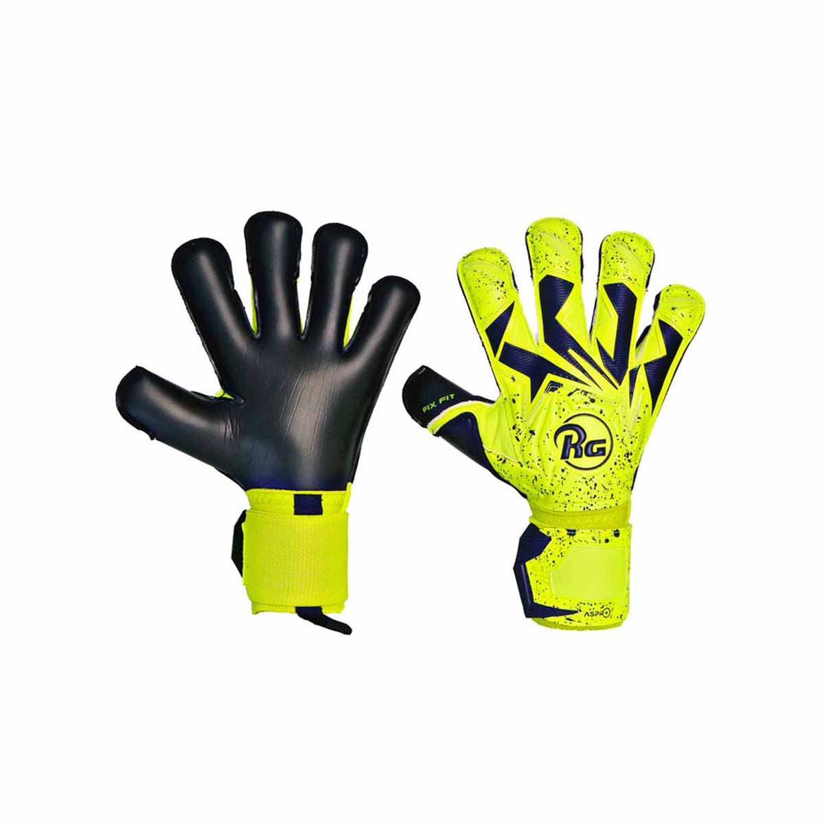 RG Aspro Fluo gants de gardien de but de soccer