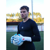 RG Goalkeeper gloves Bionix gants de gardien de but de soccer - Blanc / Bleu