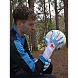 RG Goalkeeper gloves Bionix gants de gardien de but de soccer - Blanc / Bleu