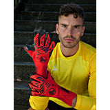 RG Goalkeeper Gloves Toride Gants de gardien de but de soccer - Rouge / Noir