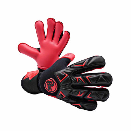 RG Goalkeeper gloves Tuanis Gants de gardien de but de soccer - Noir/Rouge