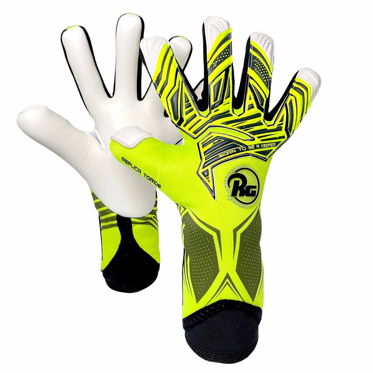 RG Goalkeeper gloves Toride Replica gants de gardien de but de soccer paire jaune