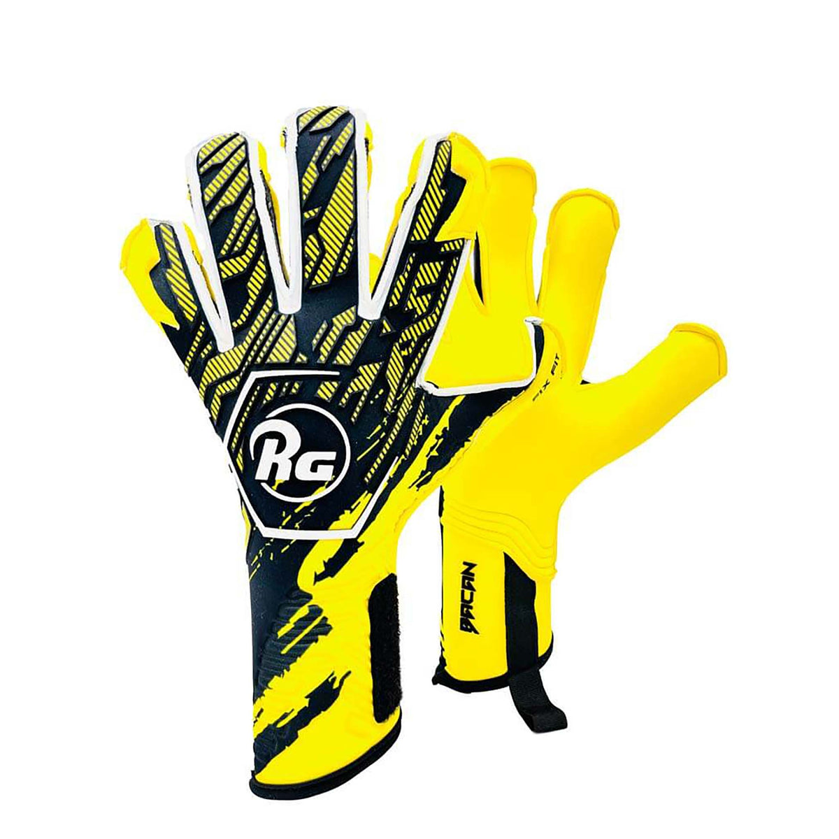 RG Goalkeeper Gloves Bacan 2022-2023 gants de gardien de soccer jaune noir