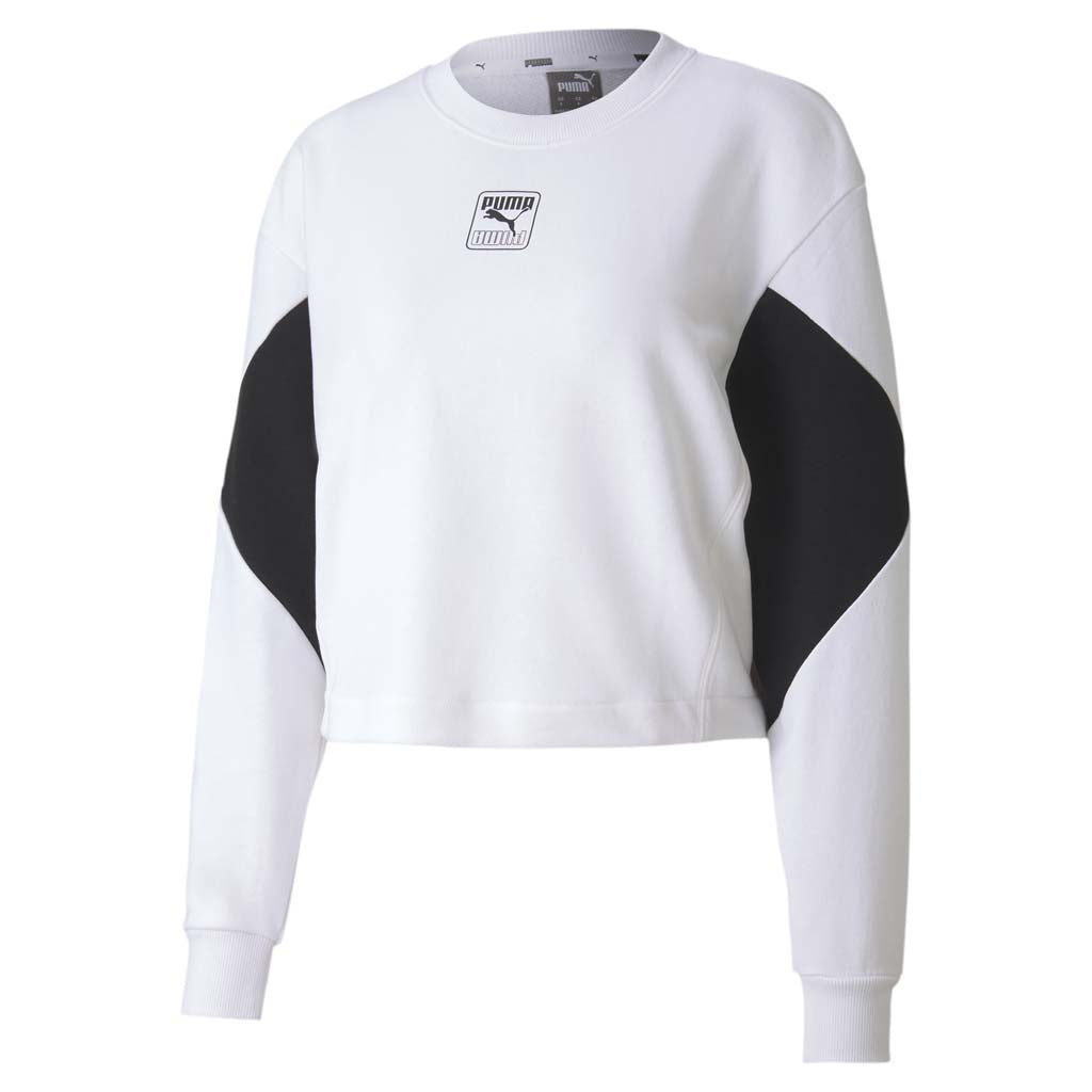 Chandail Puma Rebel Crew blanc femme