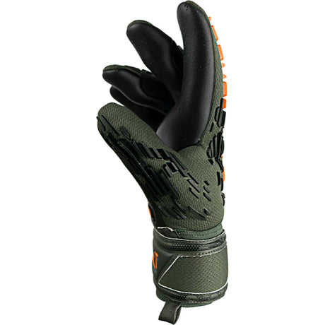 Gants de soccer Reusch Attrakt Freegel Silver Finger Support paire lateral