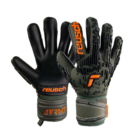 Gants de soccer Reusch Attrakt Freegel Silver Finger Support paire