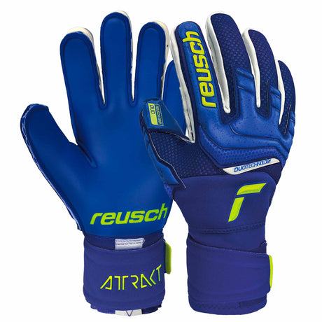 Reusch Attrakt Duo gants de gardien de soccer - Bleu / Vert